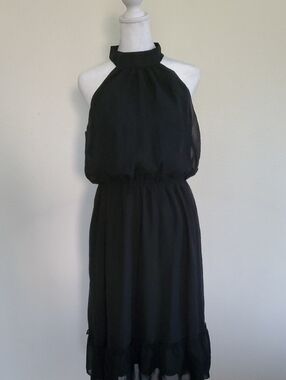 Black Halter Neck Women’s Dress